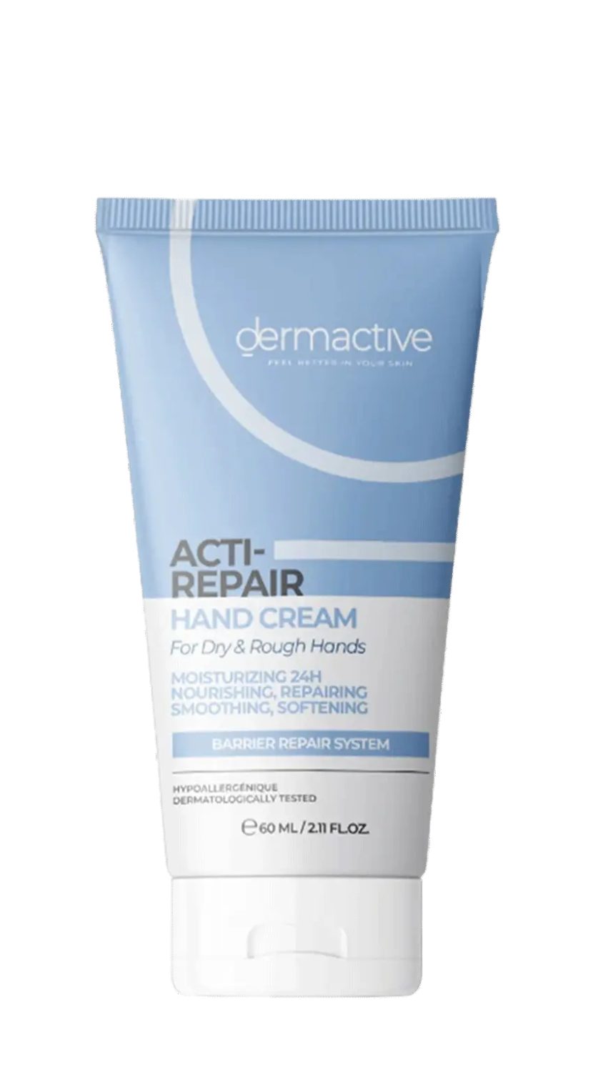 dermactive-hand-cream-acti-repair-60ml.jpg كريم اليدين ديرماكتيف أكتي ريبير باليوريا للأيدي الجافة 60 مل