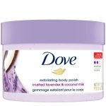 DOVE BODY SCRUB CRUSHED LAVENDER & COCONUT MILK 298G