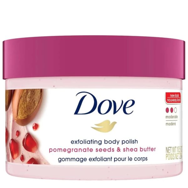 DOVE BODY SCRUB POMEGRANATE SEEDS & SHEA BUTTER 298G