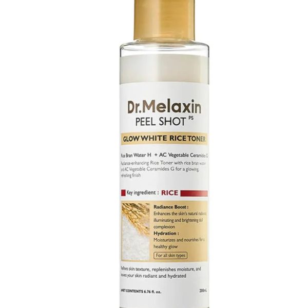 DR. MELAXIN EXFOLIATING WHITE RICE GLOW TONER 200ML