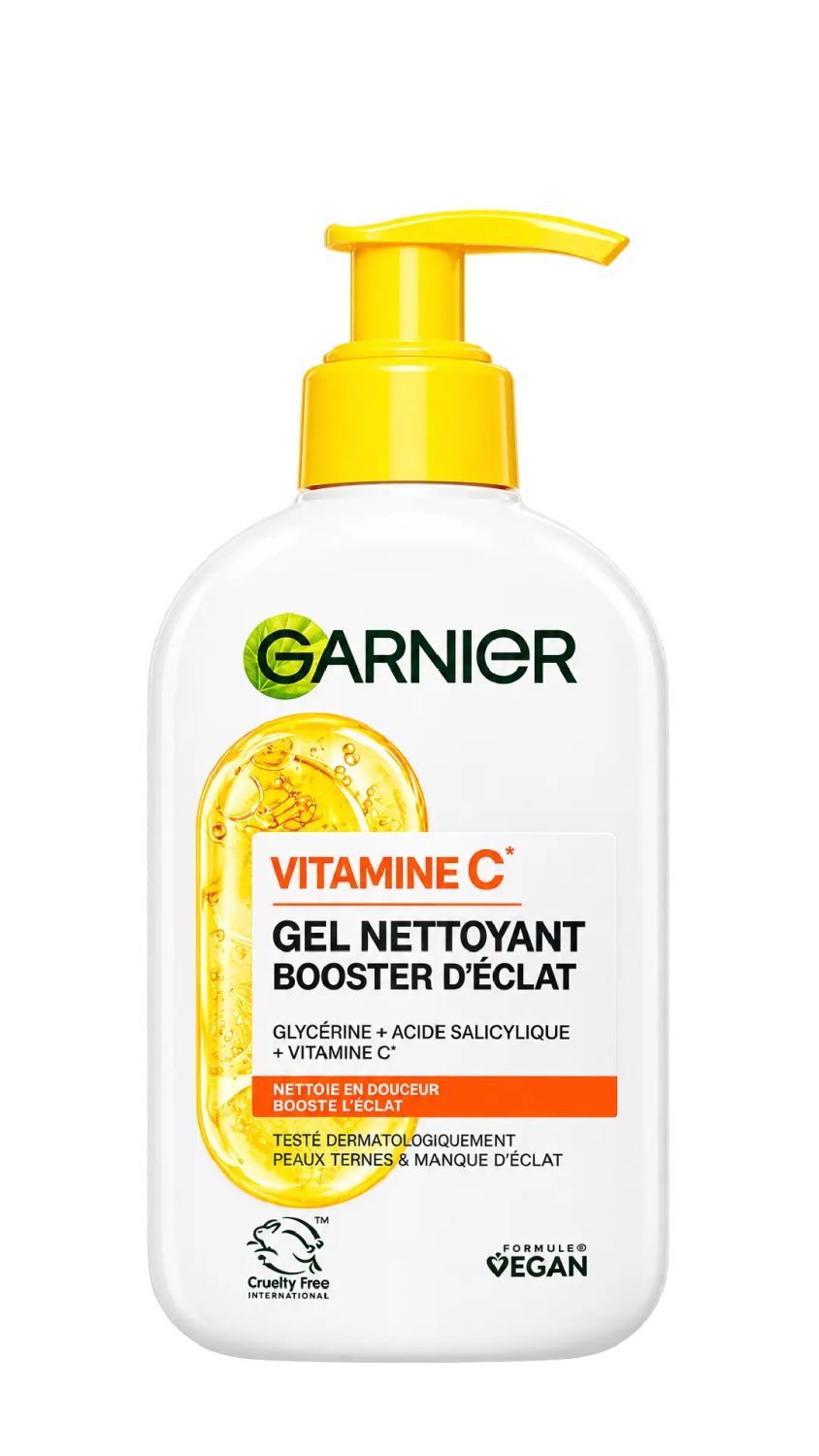 garnier-cleansing-gel-vitamin-c-250ml.jpg جل غسول غارنييه فيتامين سي المعزز لإشراقة البشرة 250 مل