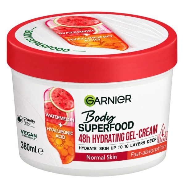 GARNIER GEL-CREAM BODY SUPERFOOD WATERMELOM + HYALURONIC ACID 380 ML