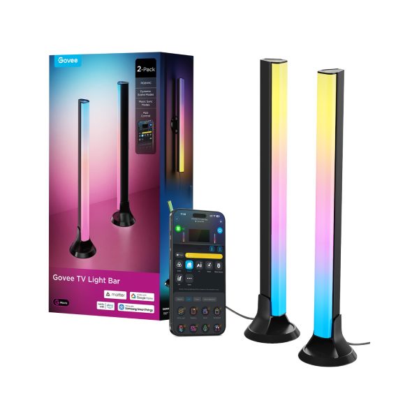 Govee RGBIC TV Light Bars H6046 for 45-70 inch TVs مع تثبيت مغناطيسي 360°