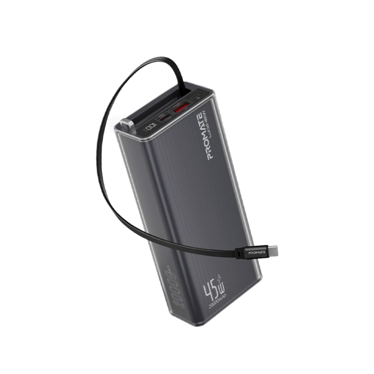 Promate Lucid-45W Transparent 20000mAh Power Bank
