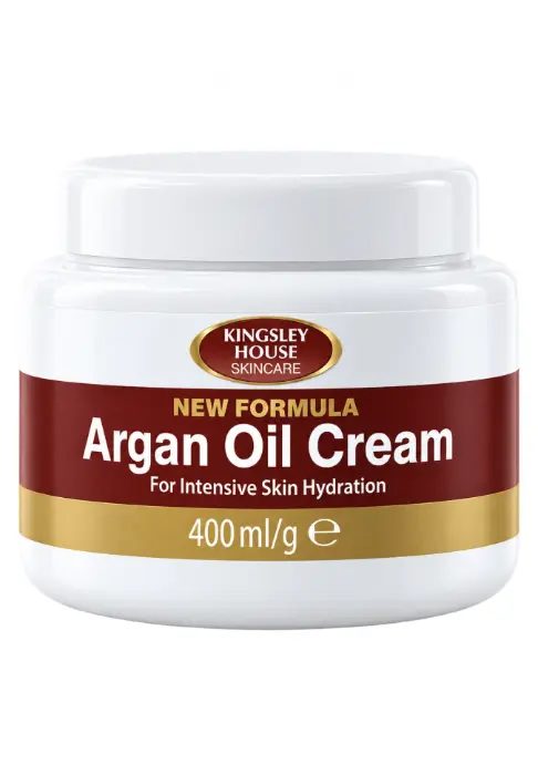 kingsley-house-face-and-body-cream-argan-oil-400-ml.jpg كريم الوجه والجسم كينغزلي هاوس بزيت الأرغان للترطيب المكثف 400 مل