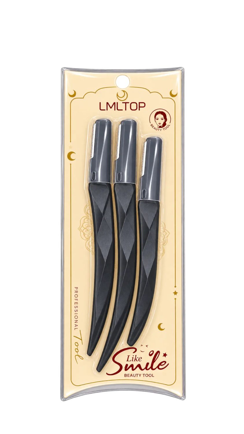 lmltop-razors-smile-black-3pcs.jpg شفرات حواجب إل إم إل توب سمايل سوداء 3 قطع