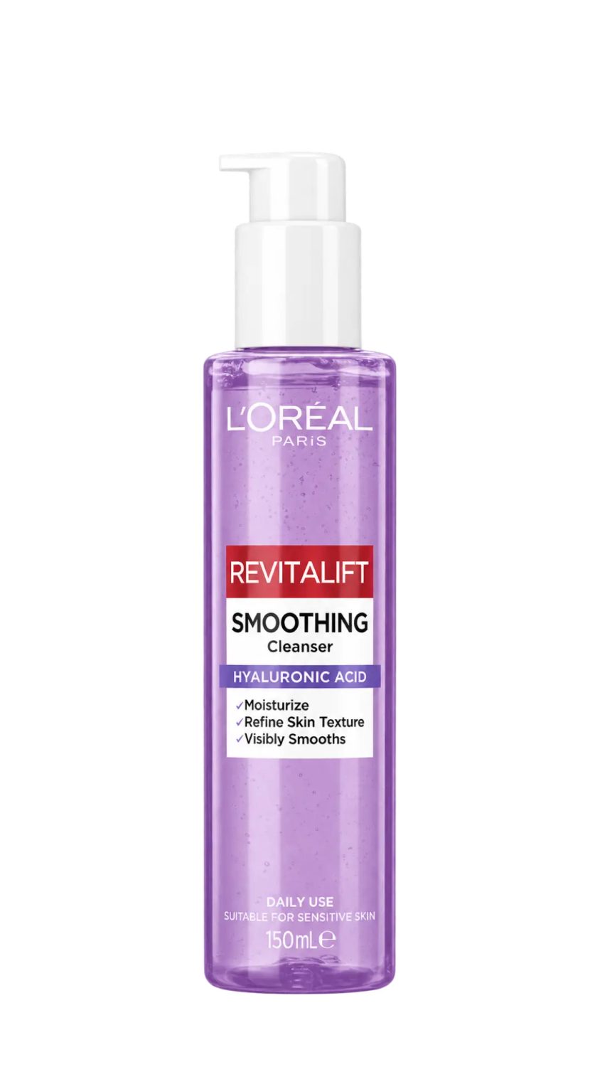 loreal-cleanser-smoothing-150ml.jpg غسول لوريال ريفيتاليفت المنعّم بحمض الهيالورونيك 150 مل