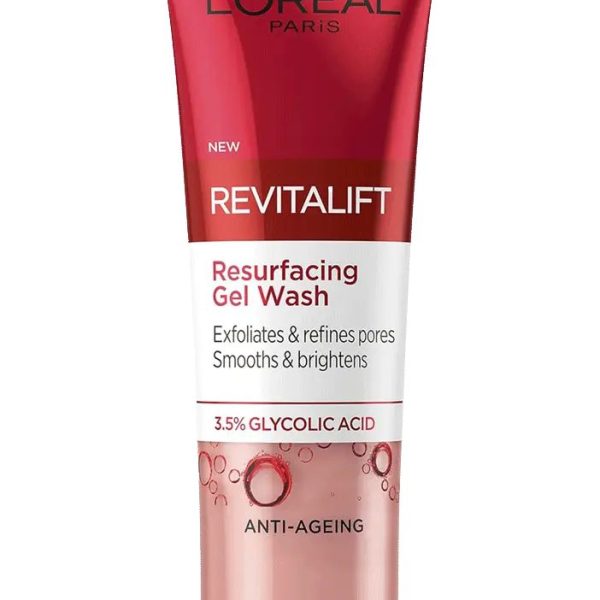 LOREAL FACE WASH GEL REVITALIFT 3.5% GLYCOLIC ACID 150 ML