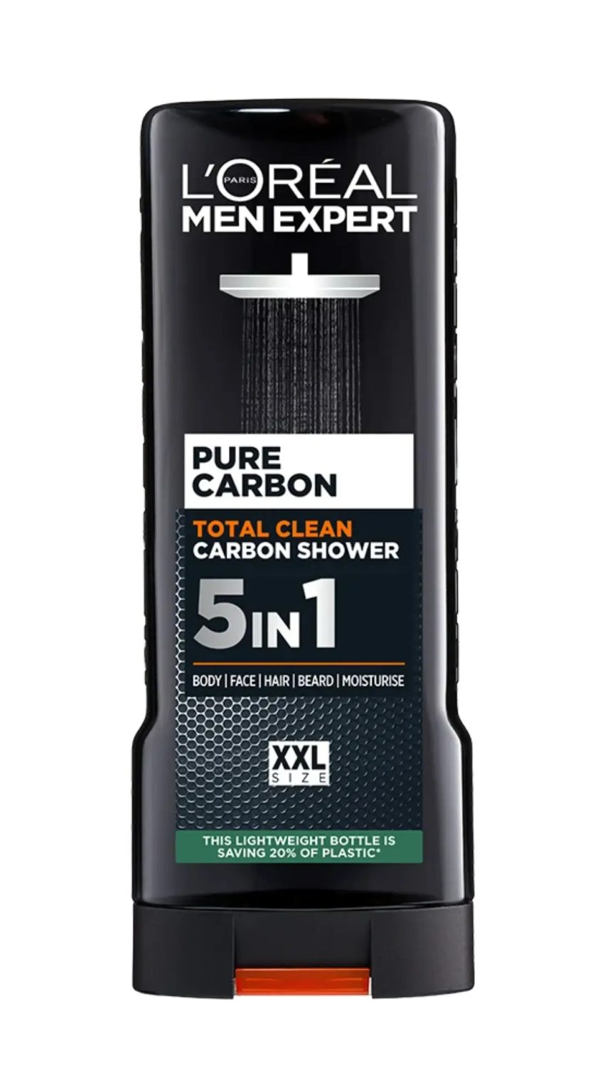 loreal-shower-gel-pure-carbon-5in1-400-ml-1.jpg LOREAL SHOWER GEL PURE CARBON 5IN1 400 ML