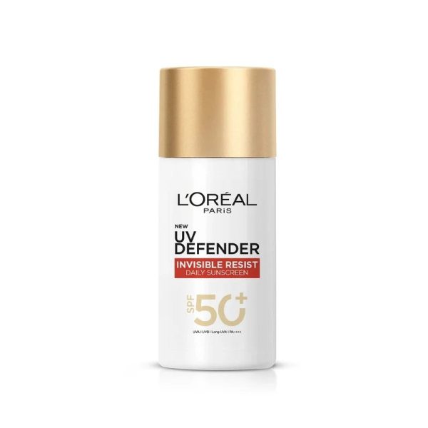 LOREAL SUN SCREEN UV DEFENDER INVISIBLE RESIST +50SPF 50 ML
