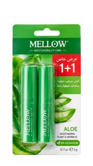 MELLOW LIP BALM ALOE 2PCS
