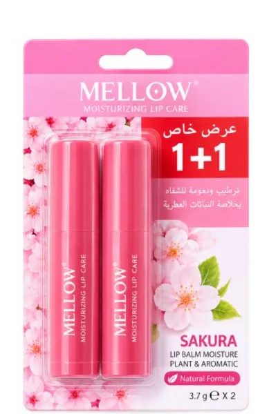 MELLOW LIP BALM SAKURA 2PCS