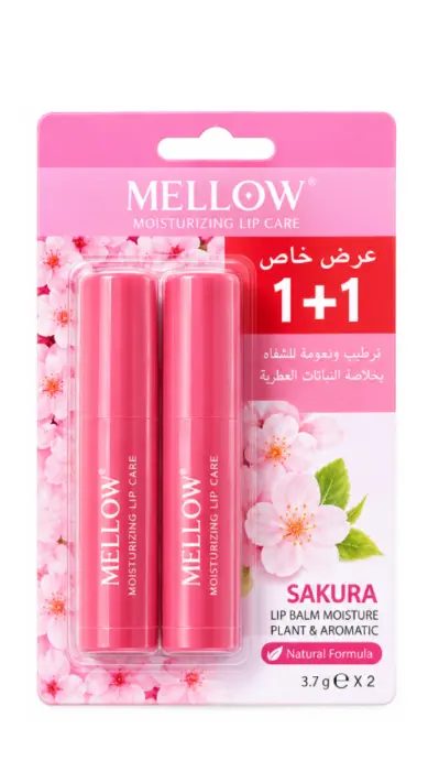 MELLOW LIP BALM SAKURA 2PCS