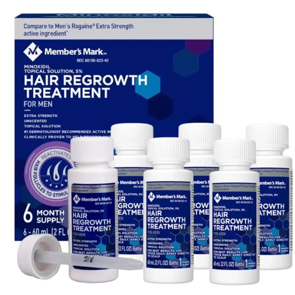 MEMBERS MARK HAIR REGROWTH TREATMENT FOR MEN 6 MONTH SUPPLY