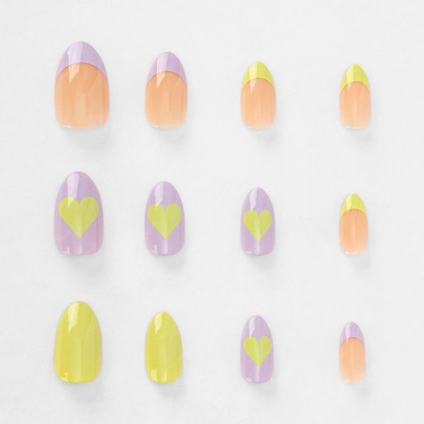 MY LIFE COLORED FALSE NAILS