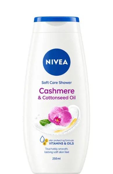 NIVEA CREAM SHOWER CASHMERE & COTTONSEED OIL 250 ML