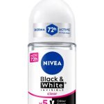 NIVEA DEODORANT ROLL-ON BLACK & WHITE INVISIBLE CLEAR 72H 25 ML