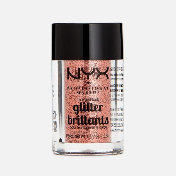 NYX FACE & BODY GLITTER COPPER