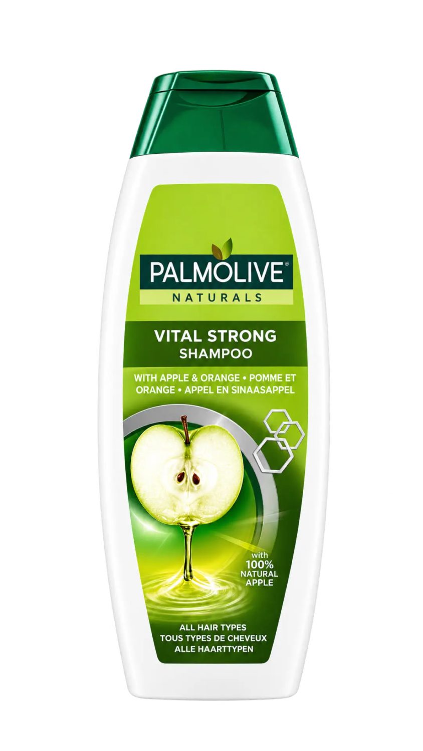 palmolive-shampoo-vital-strong-350ml.jpg شامبو بالموليف ناتشورالز فيتال سترونغ بالتفاح والبرتقال 350 مل