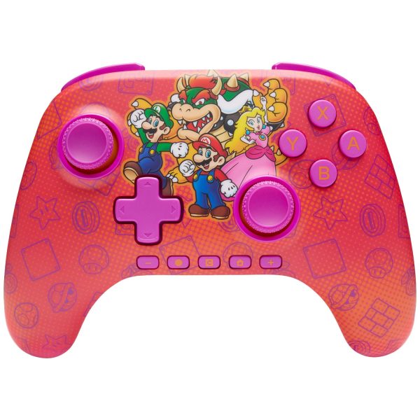 PowerA Advantage Wireless Controller Nintendo Switch 2 Mario and Friends Red Pink