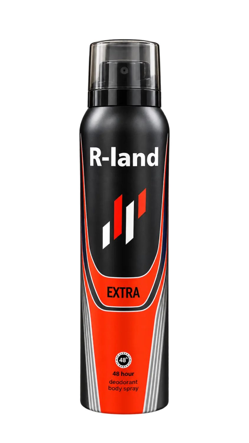 r-land-deodorant-spray-48h-extra-200-ml.jpg بخاخ مزيل رائحة العرق آر لاند إكسترا للرجال 48 ساعة 200 مل