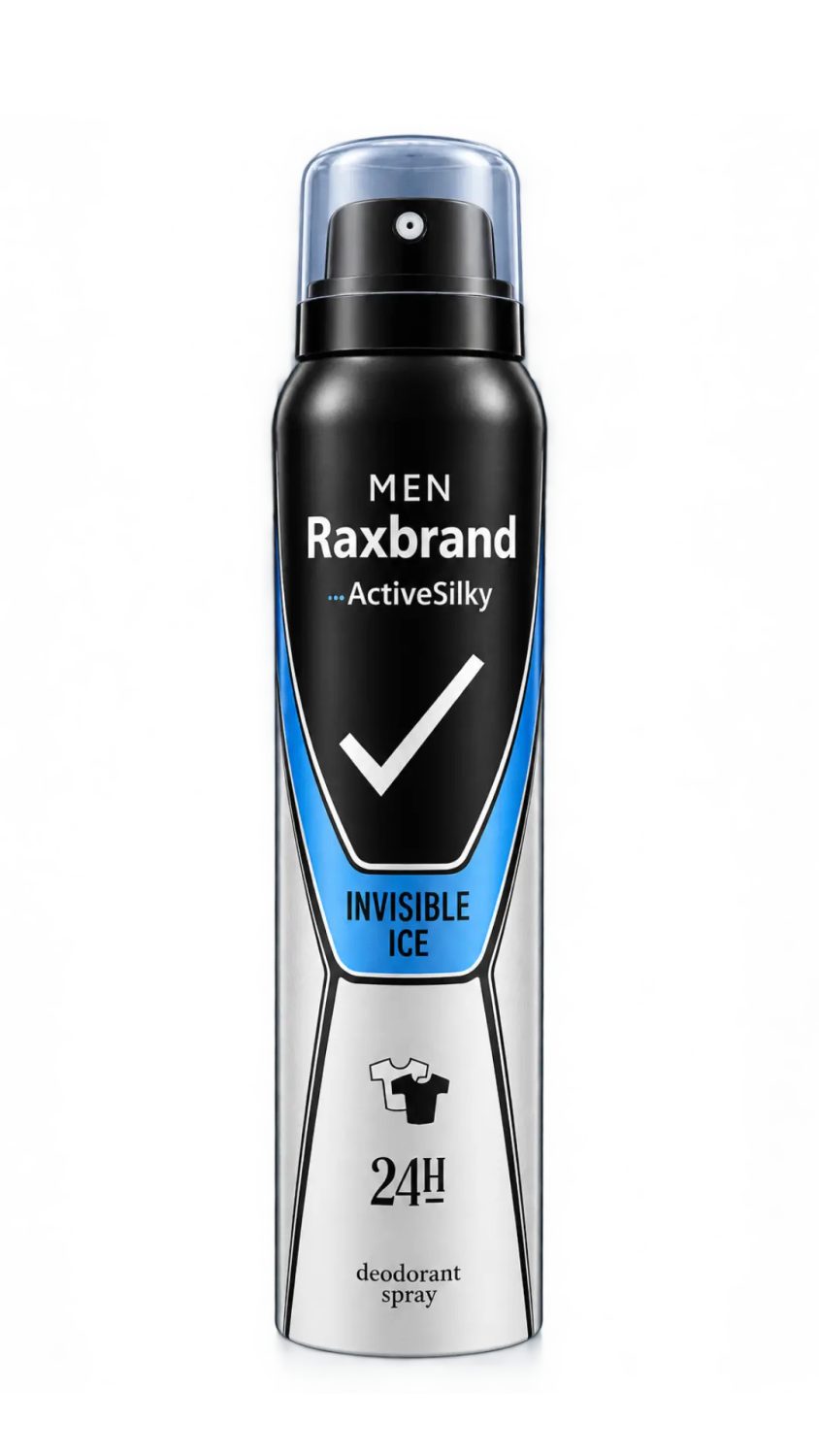 raxbrand-men-deodorant-spray-24h-invisible-ice-200ml.jpg بخاخ مزيل عرق راكس براند مين إنفيزيبل آيس للرجال 24 ساعة 200 مل