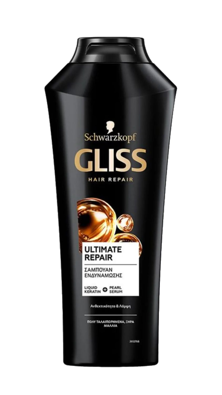 schwarzkopf-gliss-shampoo-ultimate-repair-400ml.jpg شامبو غليس ألتيميت ريبير بالكيراتين السائل للشعر التالف جداً 400 مل