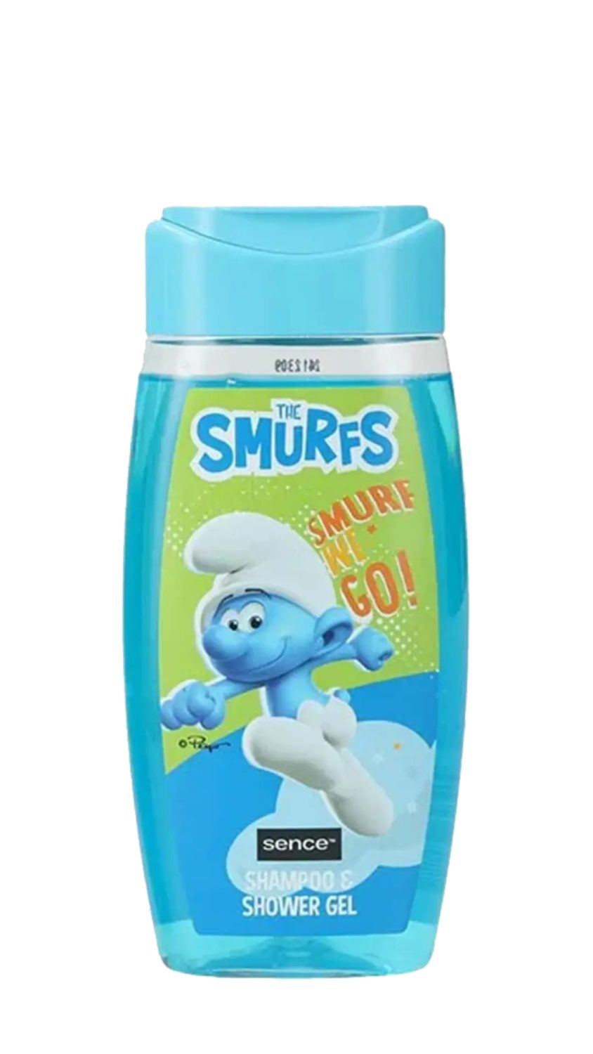 sence-shampoo-and-shower-gel-the-smurfs-go-210ml.jpg شامبو وجل استحمام سينس 2 في 1 للأطفال السنافر Go! بتصميم سنفور 210 مل