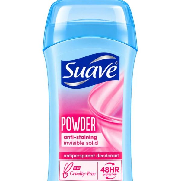SUAVE DEODORANT ANTI-STAINING POWDER 48H