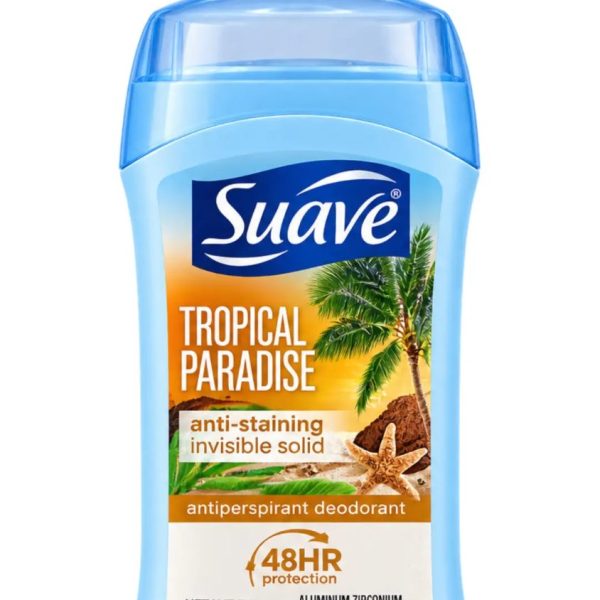 SUAVE DEODORANT ANTI-STAINING TROPICAL PARADISE 48H
