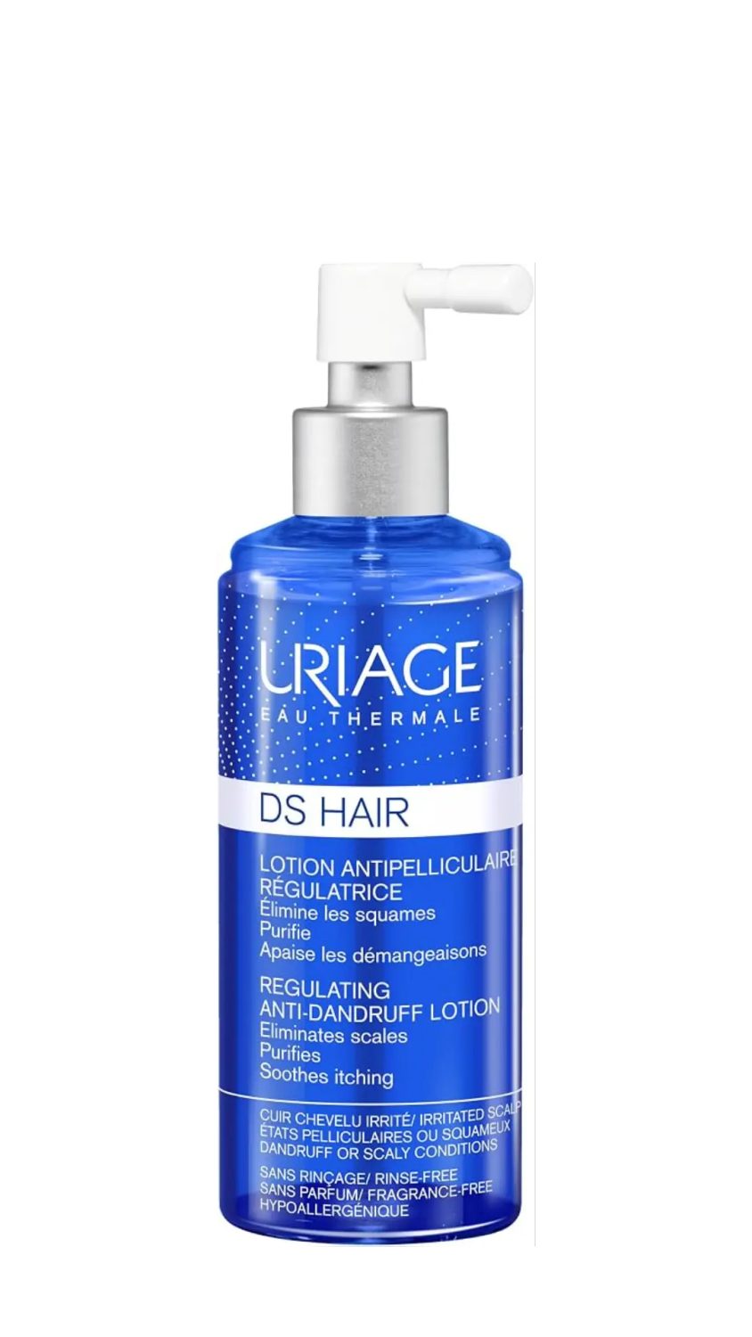 uriage-hair-lotion-anti-dandruff-ds-100ml.jpg لوشن يورياج DS Hair المنظم لفروة الرأس ضد القشرة بخاخ 100 مل