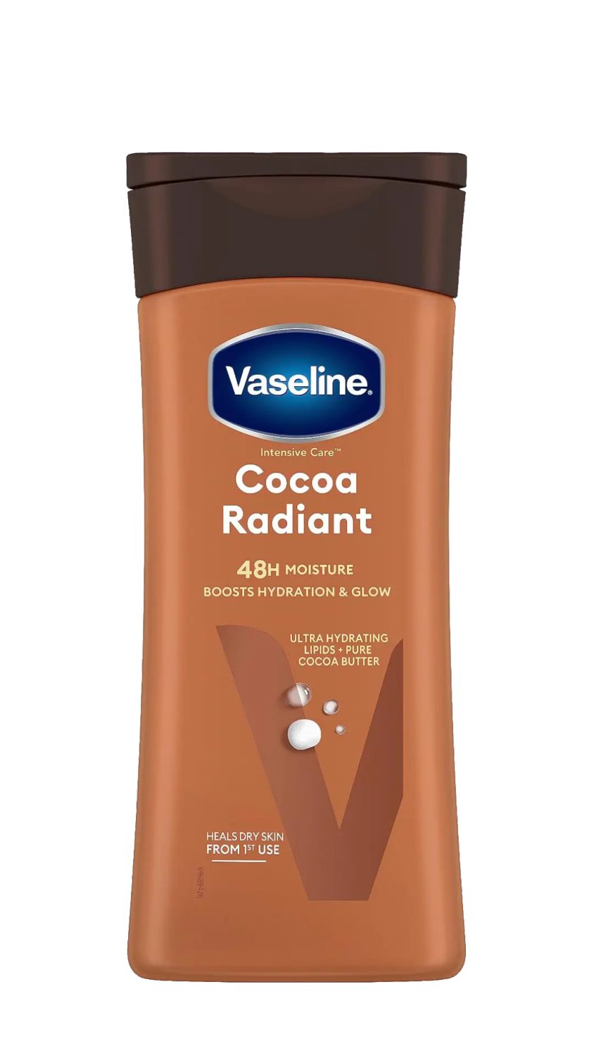 vaseline-body-lotion-cocoa-radiant-200-ml.jpg لوشن جسم فازلين كوكوا راديانت بزبدة الكاكاو 200 مل