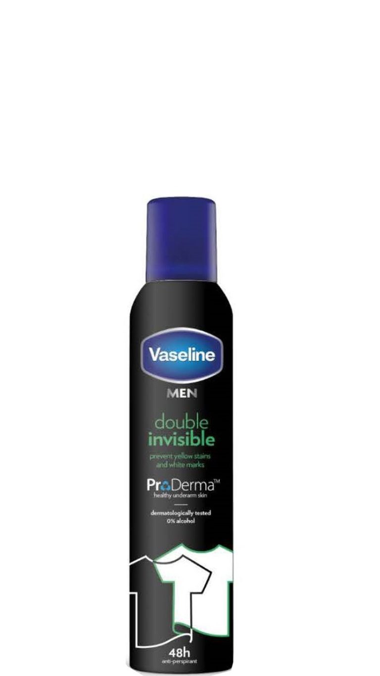 VASELINE MEN DEODORANT SPRAY DOUBLE INVISIBLE 250 ML