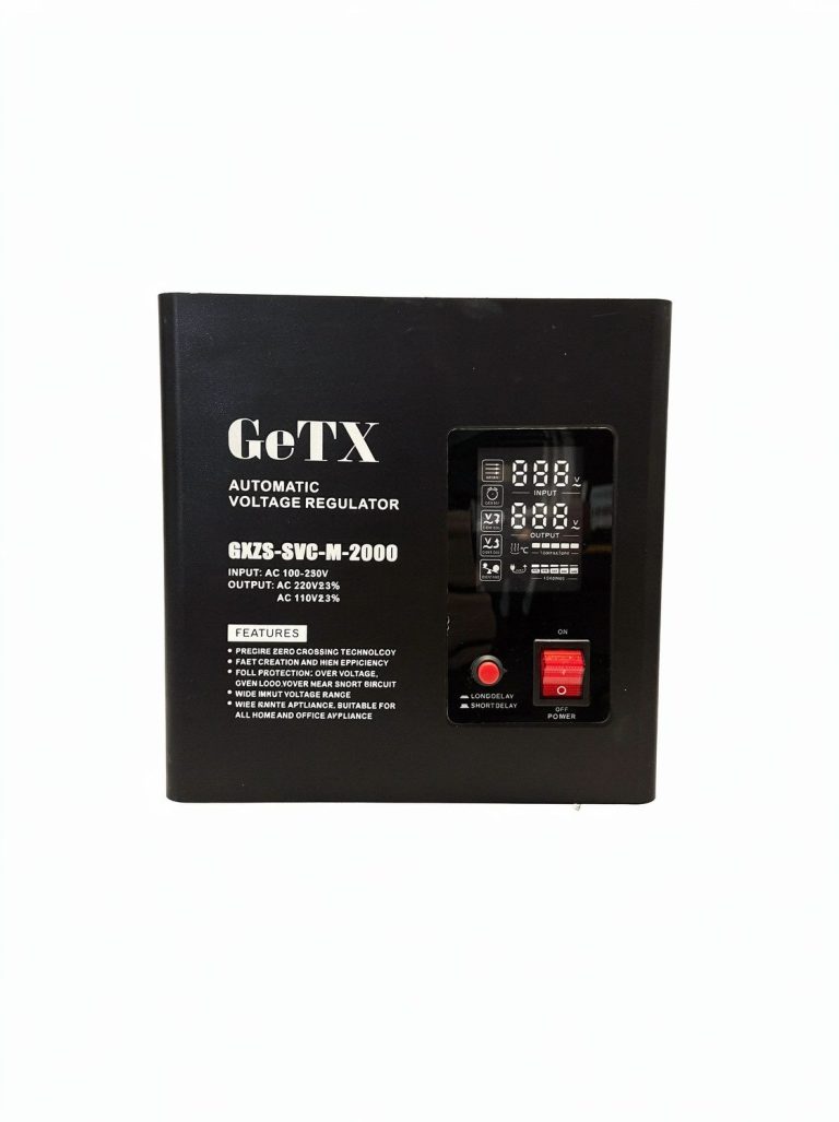 GeTX 2000VA Automatic Voltage Regulator Servo Motor Wall Mounted, GXZS-SVC-M-2000