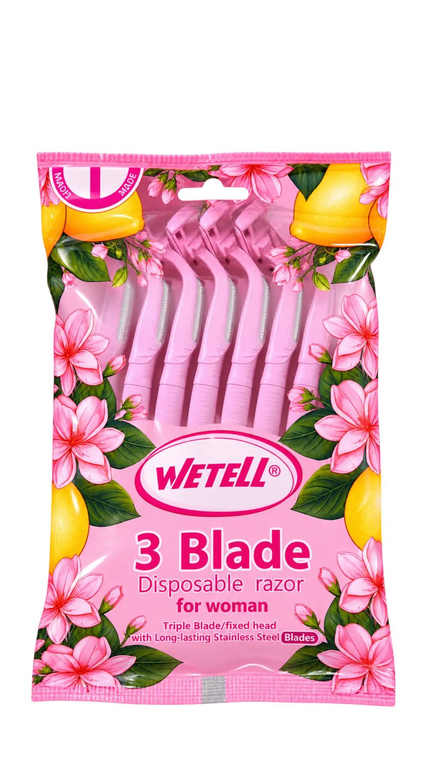 wetell-3-blade-disposable-razor-16pcs.jpg شفرات حلاقة نسائية ويتيل بثلاث شفرات 16 قطعة