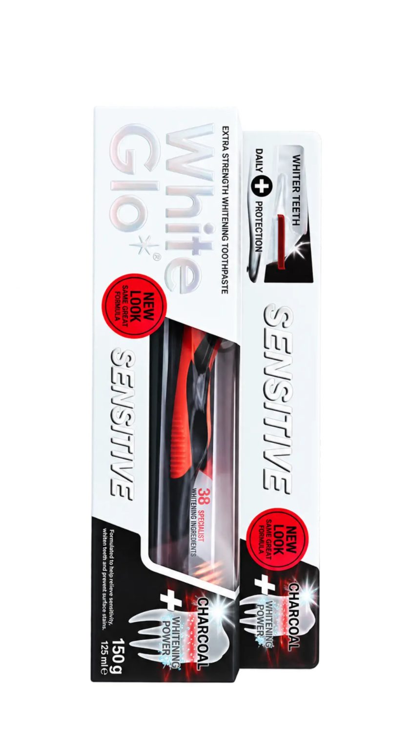 white-glo-toothpaste-sensitive-deep-stain-remover-150g.jpg معجون أسنان وايت جلو سنسيتف بالفحم لإزالة البقع للأسنان الحساسة 150 غ
