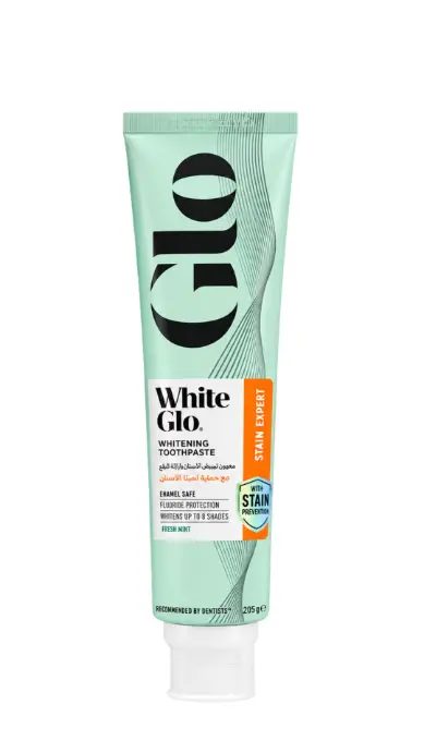 white-glo-toothpaste-stain-expert-205g.jpg معجون أسنان وايت جلو ستين إكسبرت لإزالة البقع والتبييض 205 غ