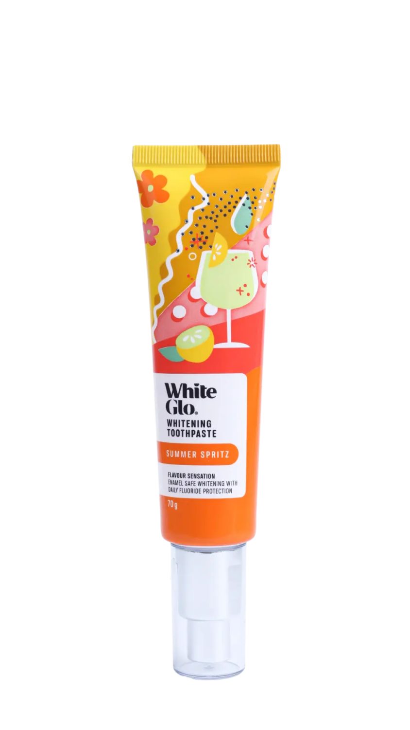 white-glo-toothpaste-summer-spritz-70g.jpg معجون أسنان وايت جلو للتبييض بنكهة سمر سبريتز 70 غ