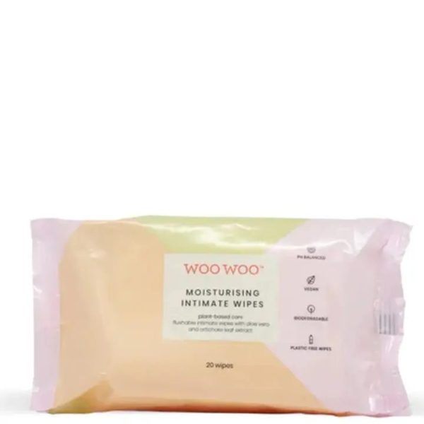 WOO WOO WIPES MOSISTURIZER FOR SENSITIVE AREAS 20 PCS